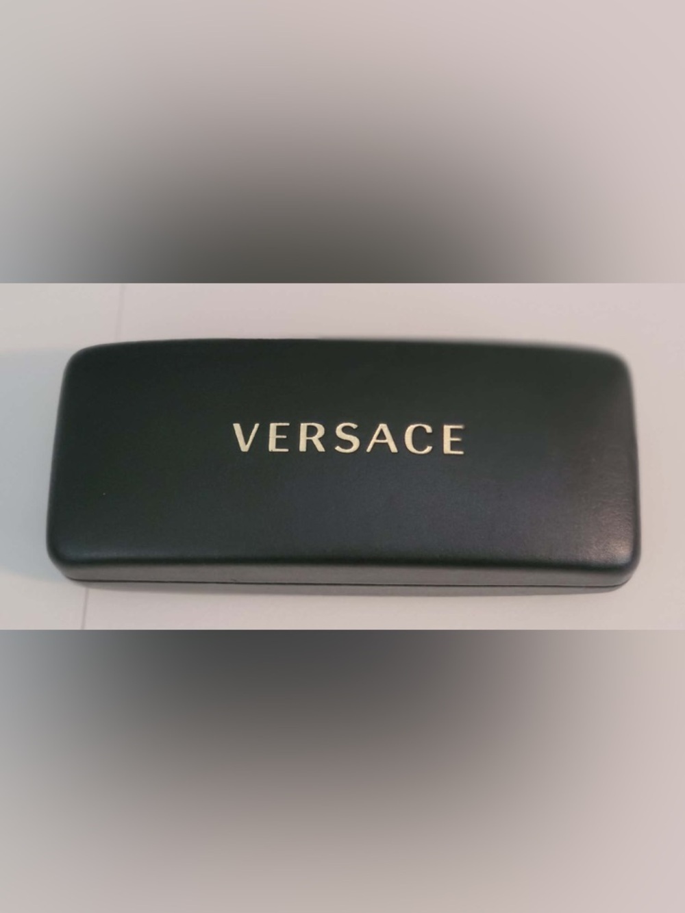 Versace Black Sunglasses Case with Gold Logo